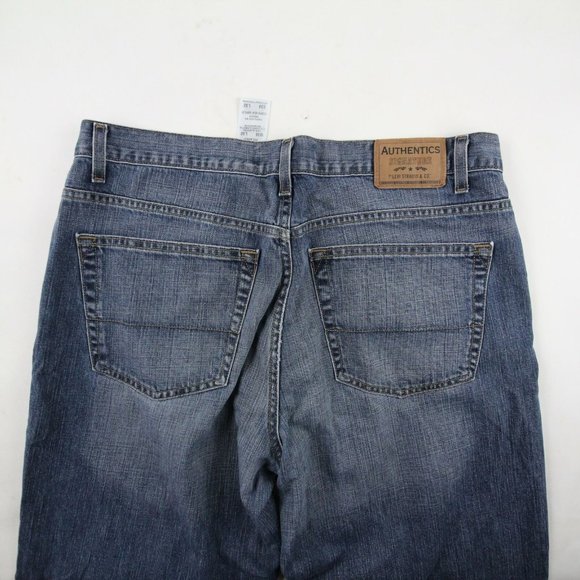 Levi Strauss Signature Men's Relaxed Jeans Dark 38 - Picture 8 of 8
